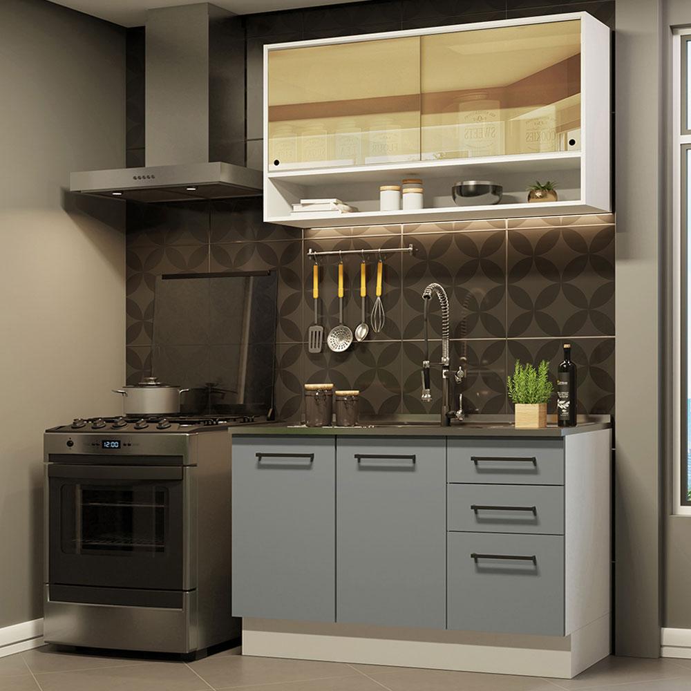 Foto 3 pulgar | Cocina Integral Completa Modular Madesa Agata 120cm Bg 02