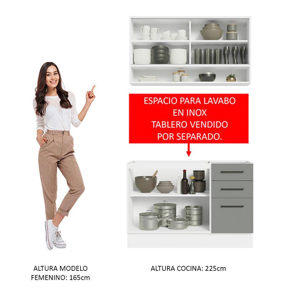 Foto 5 | Cocina Integral Completa Modular Madesa Agata 120cm Bg 02
