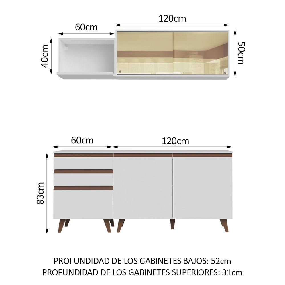 Foto 4 pulgar | Cocina Integral Completa Modular Madesa Reims 180cm Bb 02
