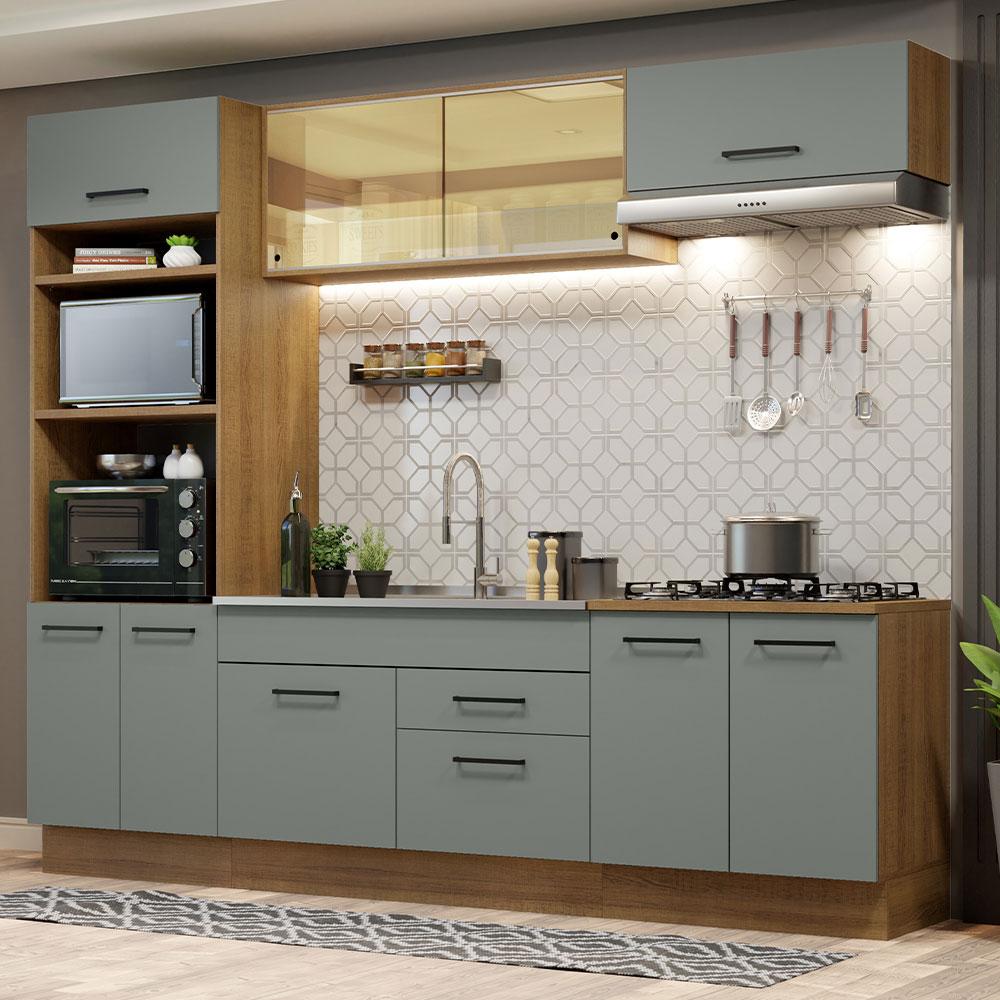 Foto 3 pulgar | Cocina Integral Completa Modular Madesa Agata 270cm Mg 03