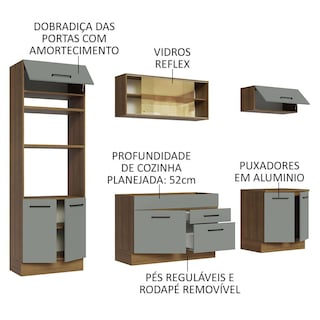 Foto 4 | Cocina Integral Completa Modular Madesa Agata 270cm Mg 03