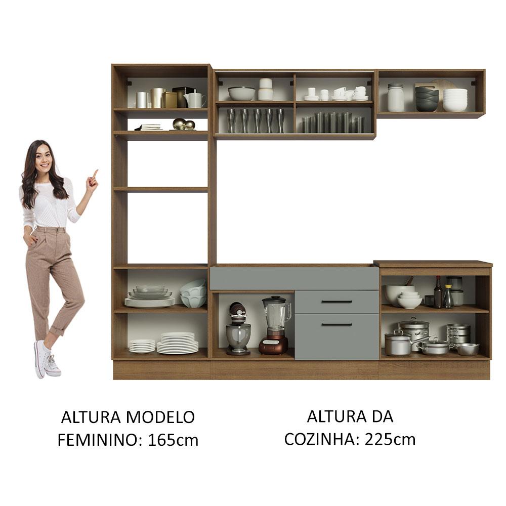 Foto 6 pulgar | Cocina Integral Completa Modular Madesa Agata 270cm Mg 03