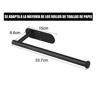 Foto 3 | Soporte Rollos Para Papel Higiénico Para Cocinas Eo Safe Imports Esi-16344 Negro