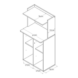 Foto 6 | Mueble para Microondas Maderkit