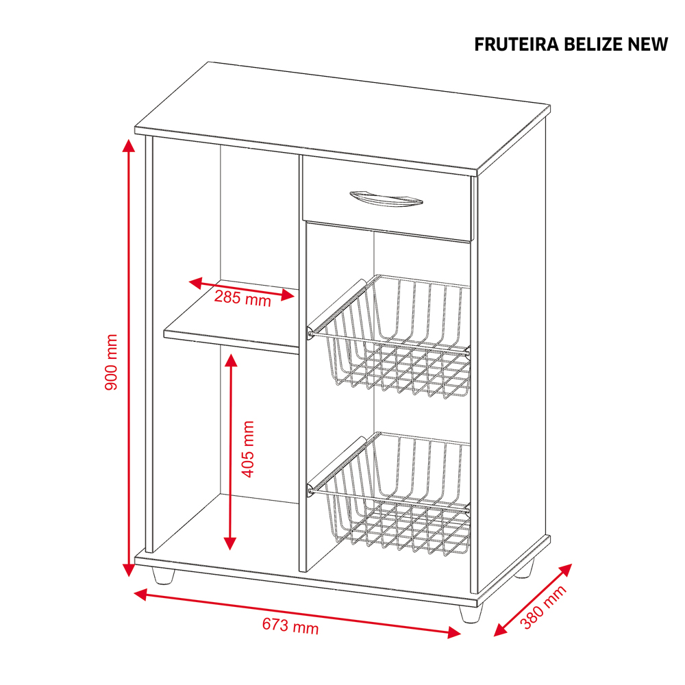 Foto 7 pulgar | Mueble para Microondas Organizador Darady Belize New Blanco