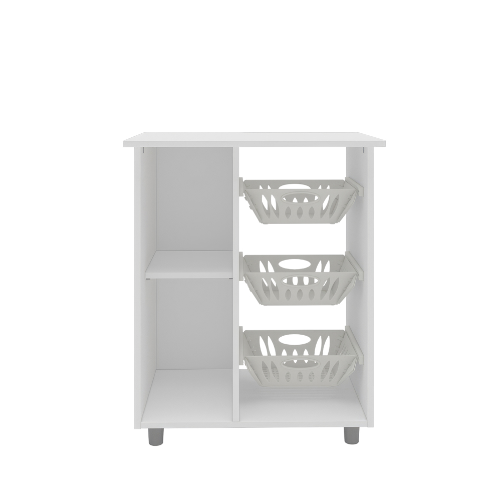 Mueble para Microondas Darady Blanco con Frutero Organizador