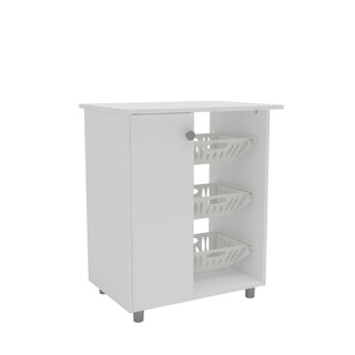 Foto 2 | Mueble para Microondas Darady Blanco con Frutero Organizador