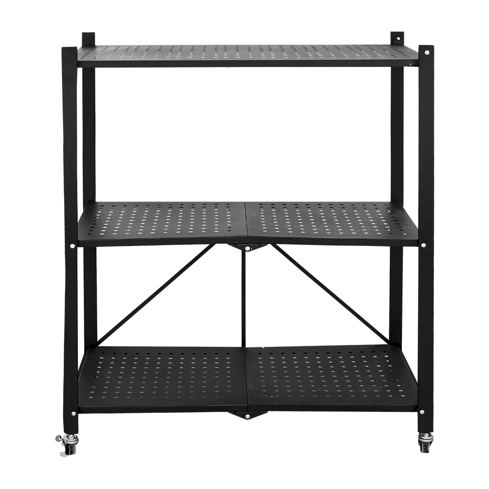 Rack Plegable 3 Niveles Estante De Aluminio ¡Lo Necesito! color Negro $3,513