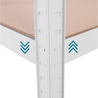 Foto 4 | Estante Metalico Onof Esm-01 Anaquel Rack 5 Niveles Color Blanco