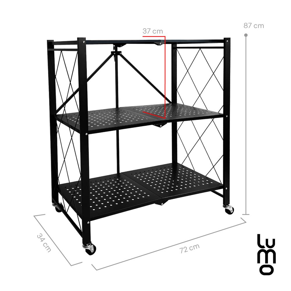 Foto 3 | Estante Rack Organizador 3 Niveles Plagable Metalico