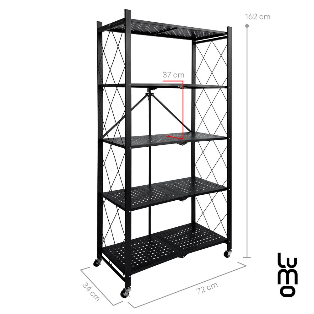 Foto 4 pulgar | Estante Rack Organizador 5 Niveles Plagable Metalico