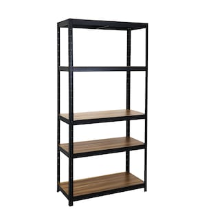 Foto 1 | Estante Anaquel Organizador Laminado 5 Niveles Stock & Lock Color Negro Mueble Organizador Estante Multiusos Ajustable