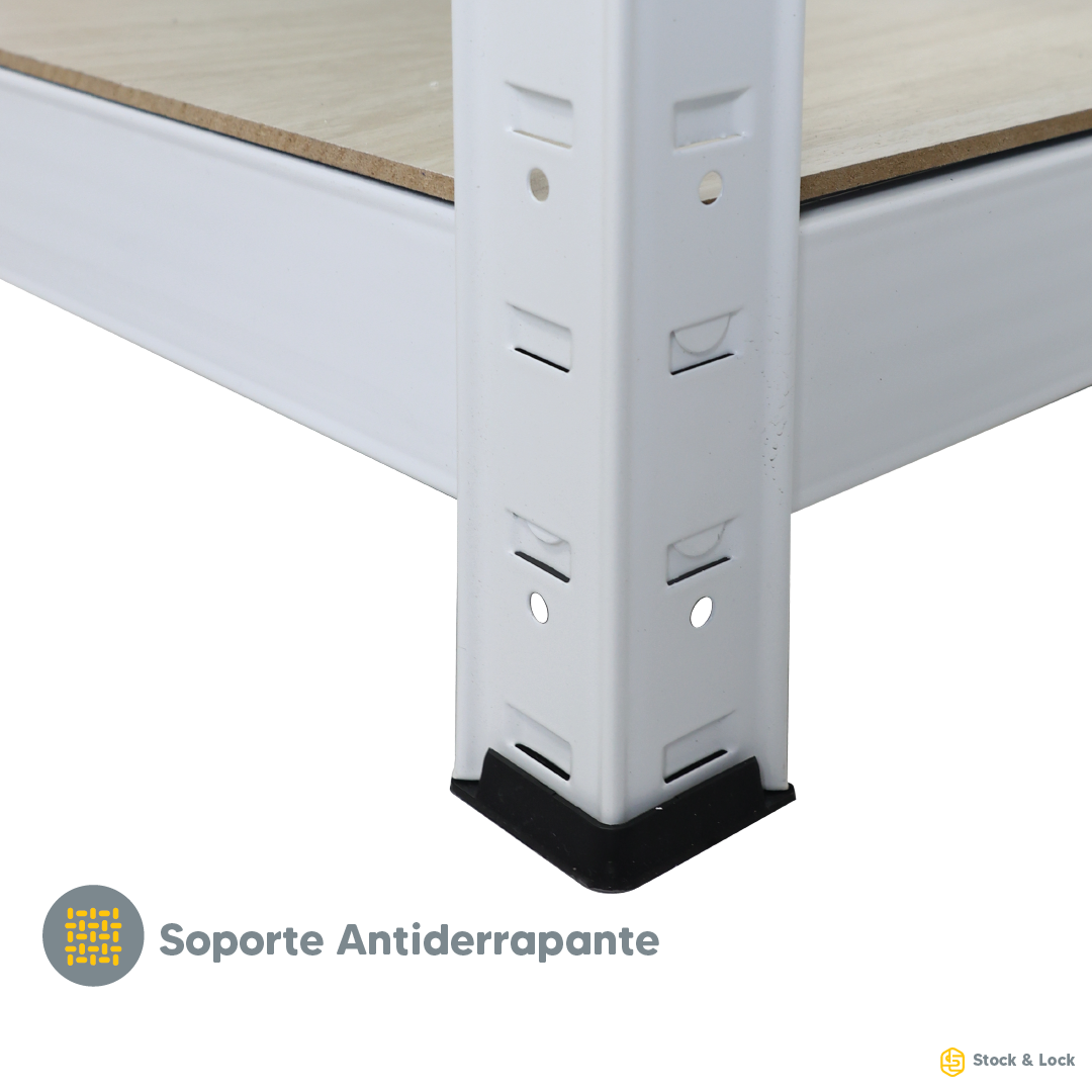 Foto 6 pulgar | Estante Anaquel Organizador Laminado 5 Niveles Stock & Lock Color Blanco  Mueble Organizador Estante Multiusos Ajustable