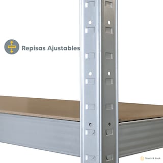 Foto 2 | Estante Organizador Stock & Lock 5 Niveles Gris Mueble Multiusos