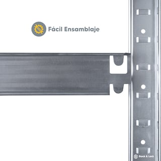 Foto 3 | Estante Organizador Stock & Lock 5 Niveles Gris Mueble Multiusos