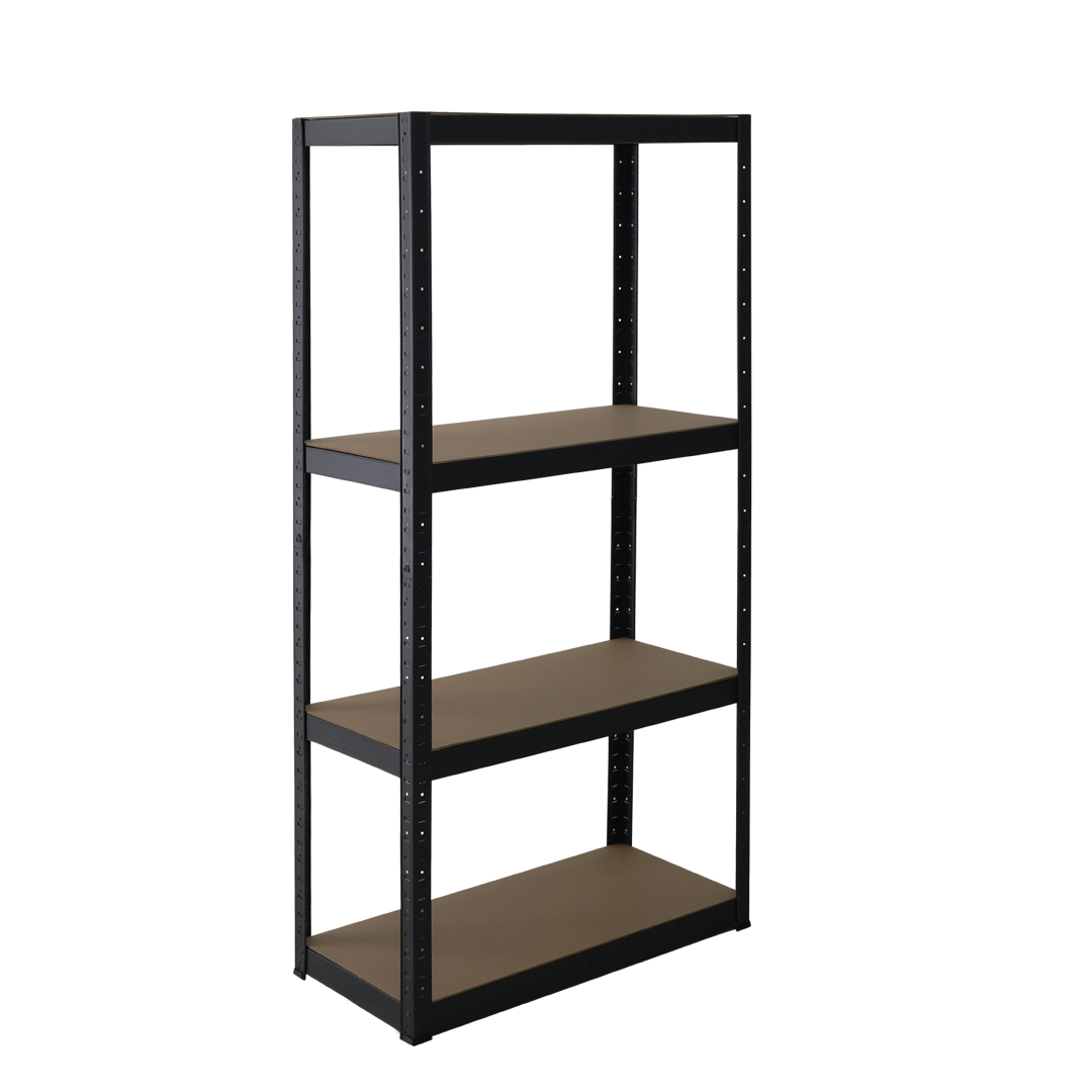 Estante Organizador Stock & Lock 4 Niveles Negro Mueble Multiusos