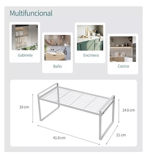 Foto 3 | Estante de Cocina Belug Blanco