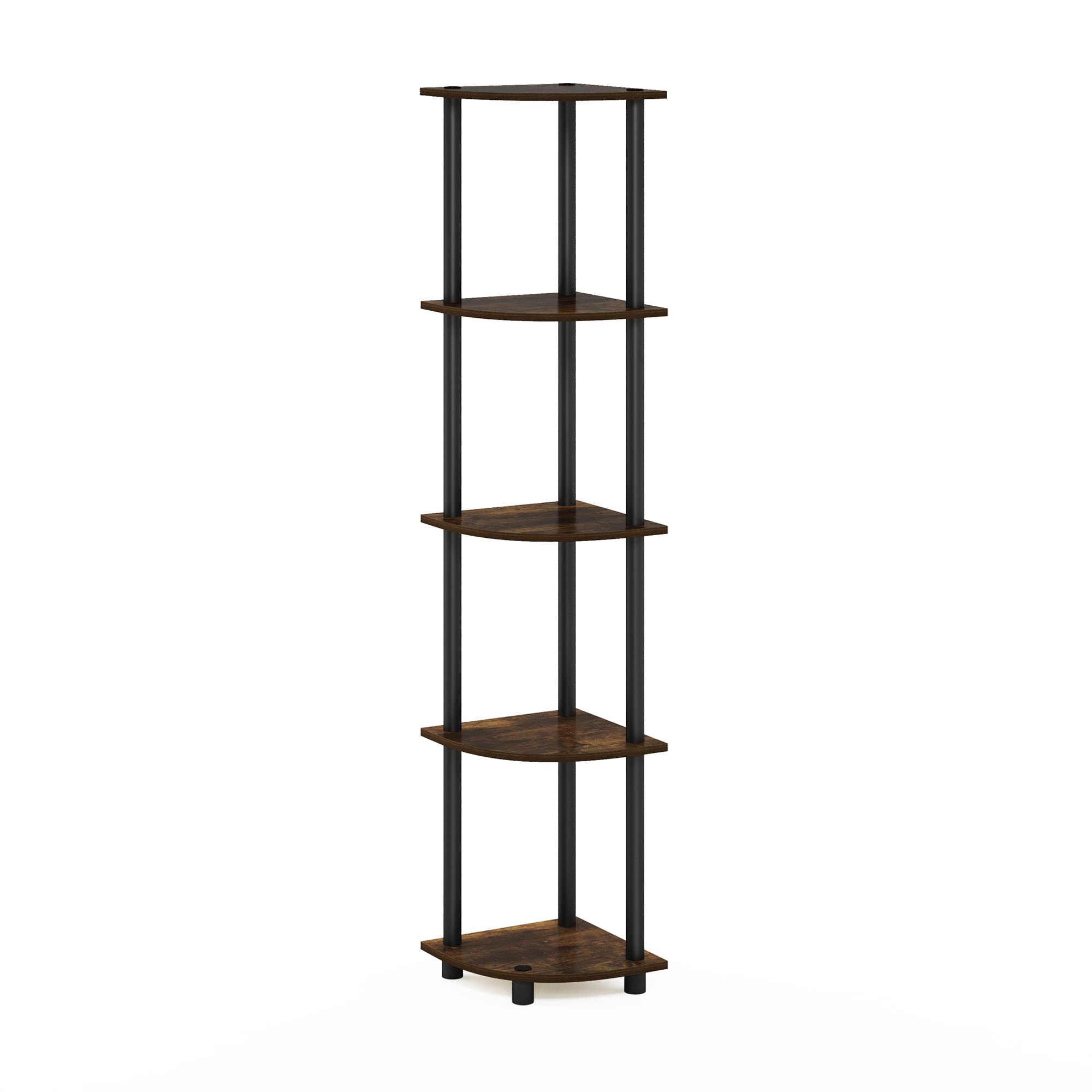 Expositor De Esquina Furinno Turn-n-tube De 5 Niveles, Pino Ámbar - Venta Internacional.