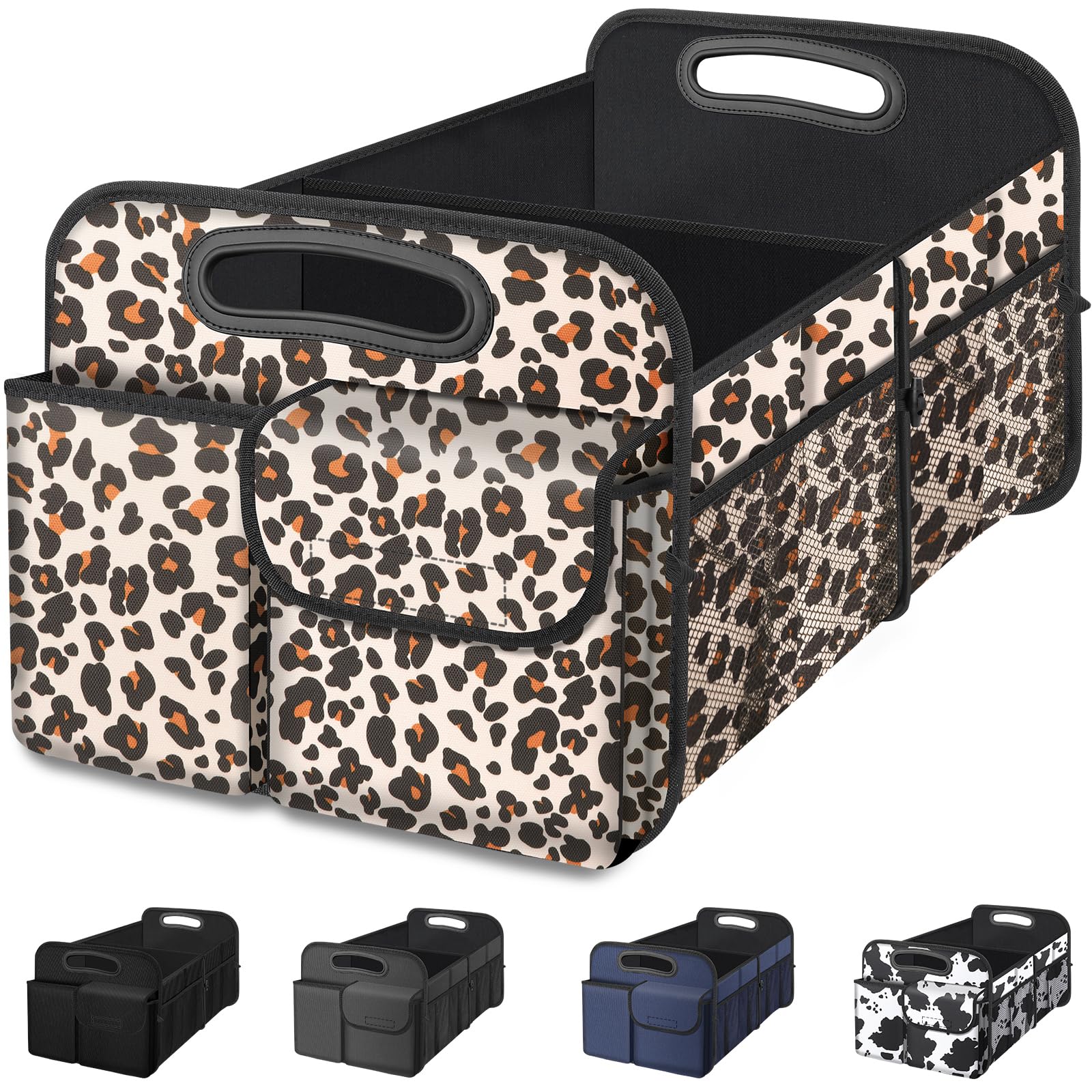 Foto 2 pulgar | Organizador De Maletero De Coche Femular, Impermeable Y Plegable, Diseño De Leopardo - Venta Internacional.