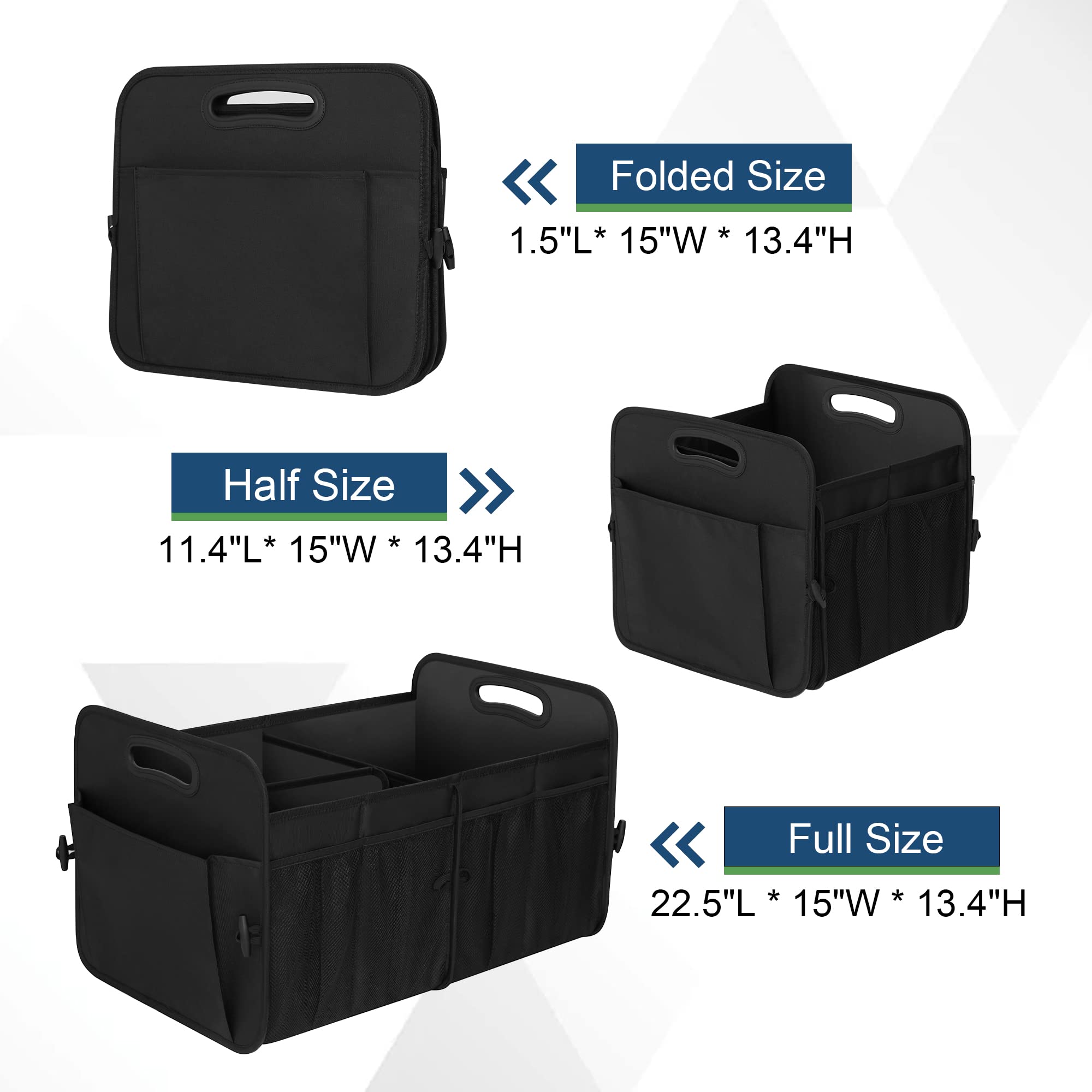 Foto 5 pulgar | Organizador De Maletero Femuar, 72 L, Impermeable, Plegable, 11 Bolsillos - Venta Internacional.