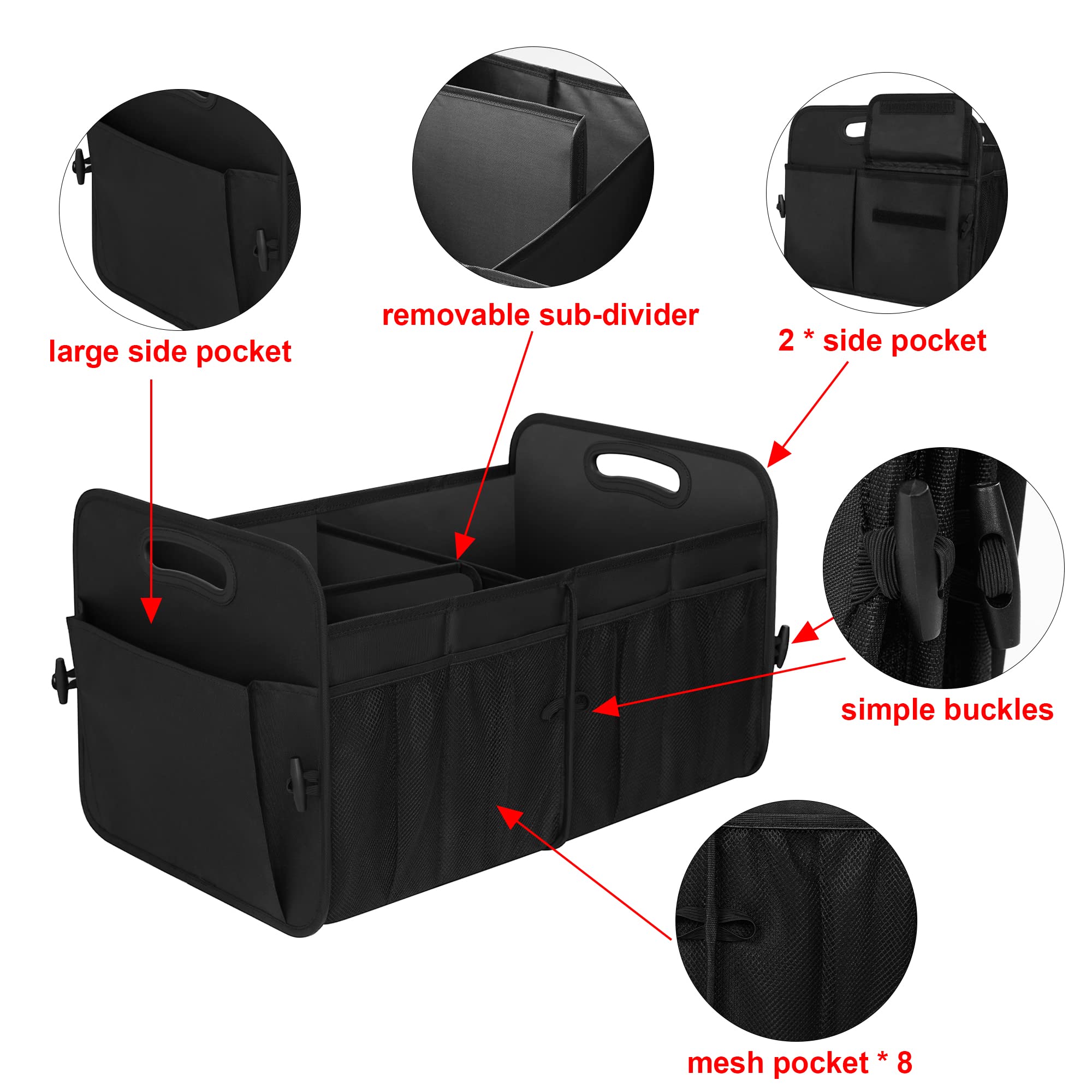 Foto 8 pulgar | Organizador De Maletero Femuar, 72 L, Impermeable, Plegable, 11 Bolsillos - Venta Internacional.