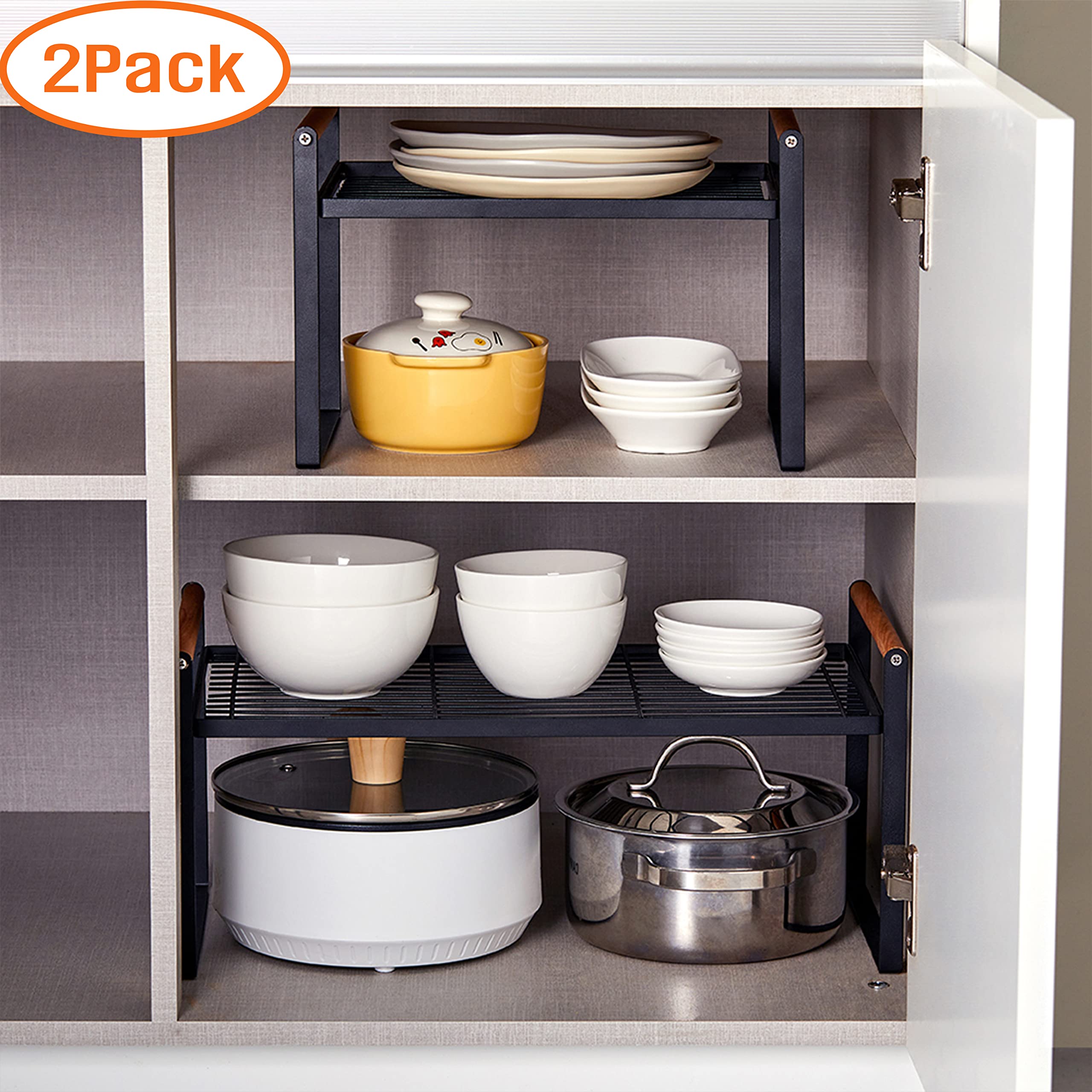 Foto 3 | Estante De Cocina Dotorydesign, Apilable Y Ancho, Paquete De 2 - Venta Internacional.