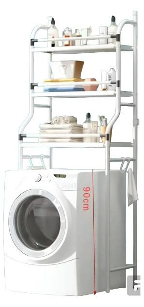 Foto 3 | Xtellar Mueble Organizador Multinivel Para Lavadora – Estantes De Almacenamiento Espacioso En Acero Inoxidable