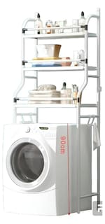 Foto 3 | Xtellar Mueble Organizador Multinivel Para Lavadora – Estantes De Almacenamiento Espacioso En Acero Inoxidable