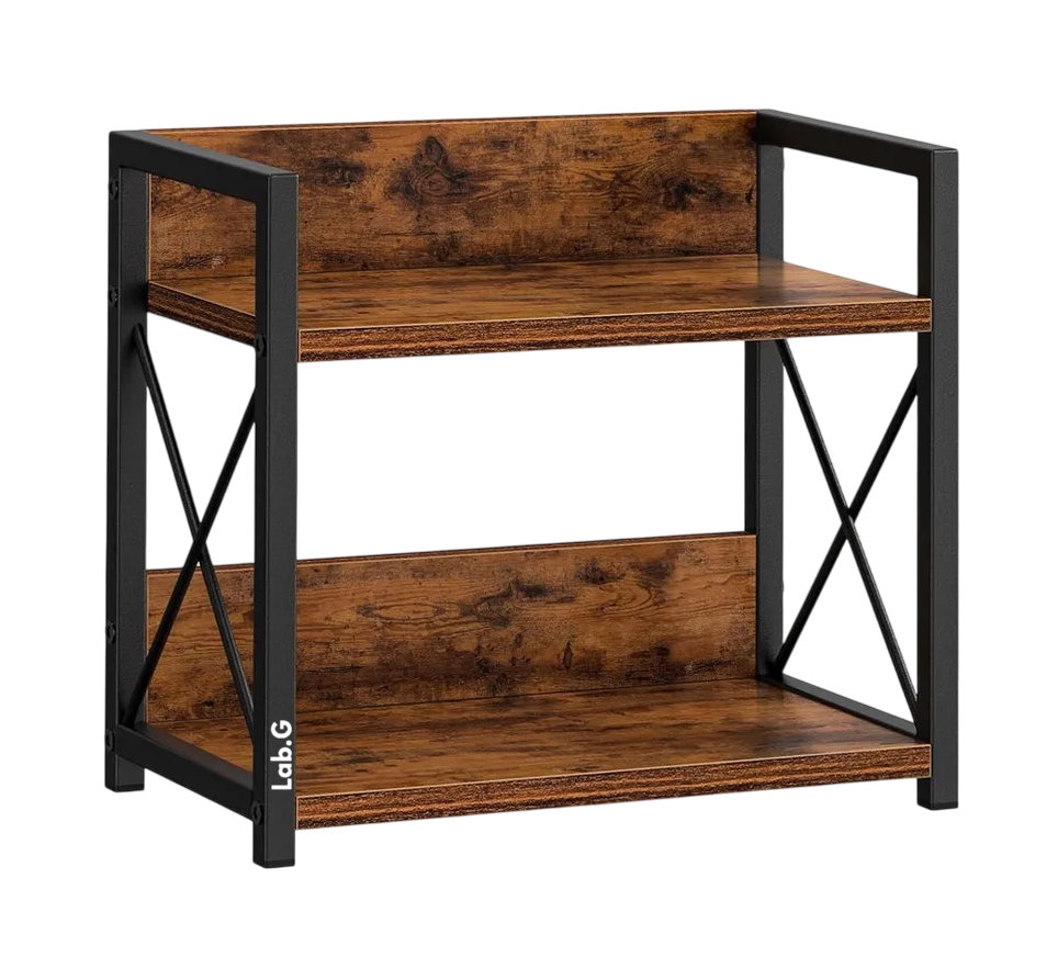 Organizador Estante Lab.G De Cocina Almacenamiento Especias 30 Cm Cafe Negro