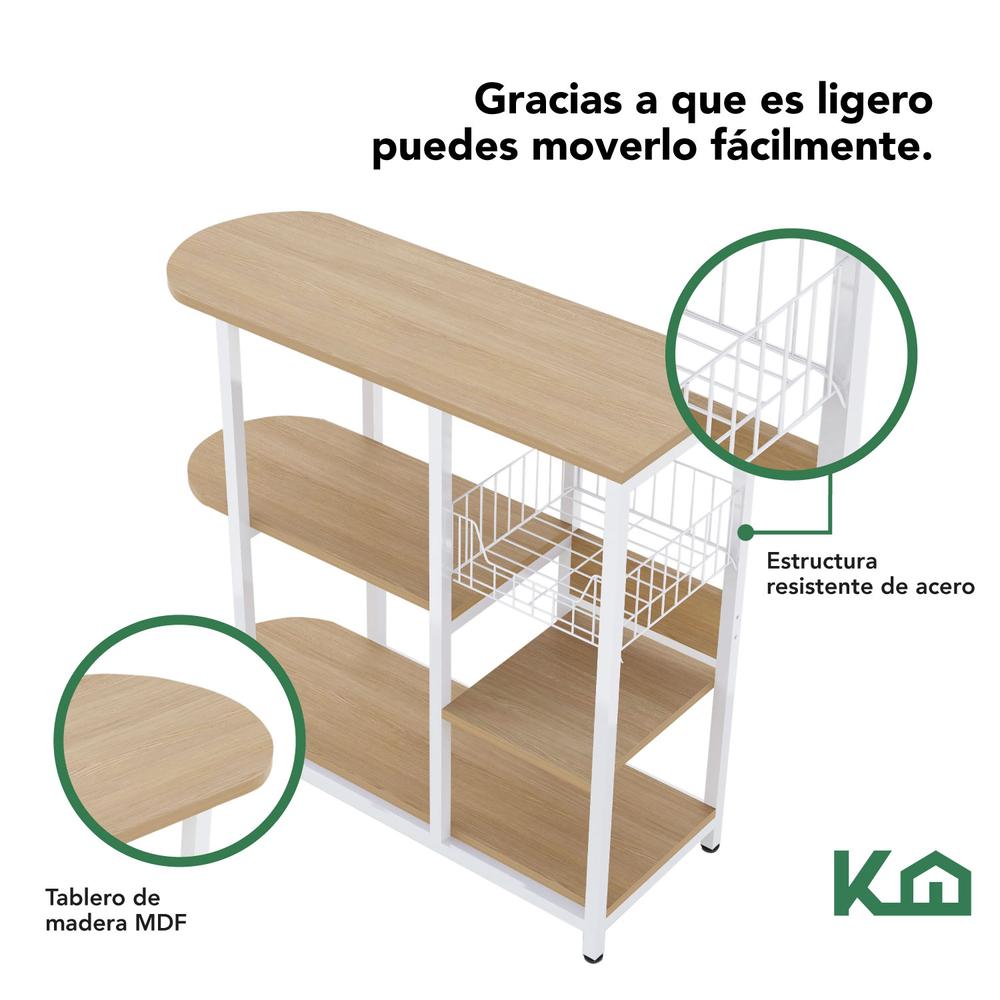 Foto 5 pulgar | Mesa Multiusos KingsHouse Kingsrack4 color Café