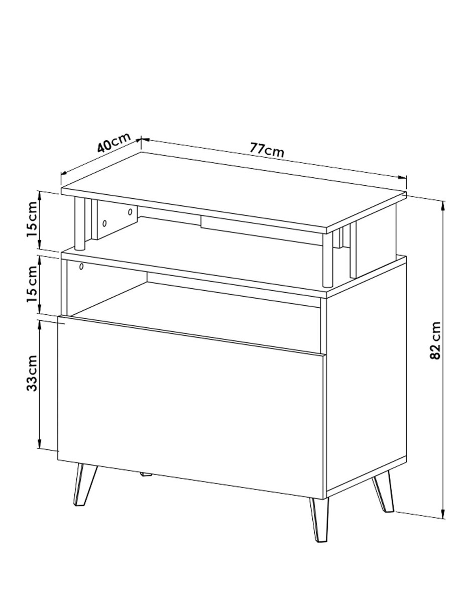 Foto 9 pulgar | Mueble Organizador de Cocina Hogare color Beige