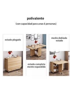 Foto 2 | Mesa Plegable Moderna MDF Minimalista Portatil 120 cm