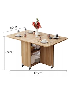 Foto 3 | Mesa Plegable Moderna MDF Minimalista Portatil 120 cm