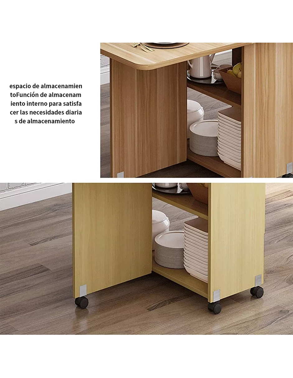 Foto 6 pulgar | Mesa Plegable Moderna MDF Minimalista Portatil 120 cm