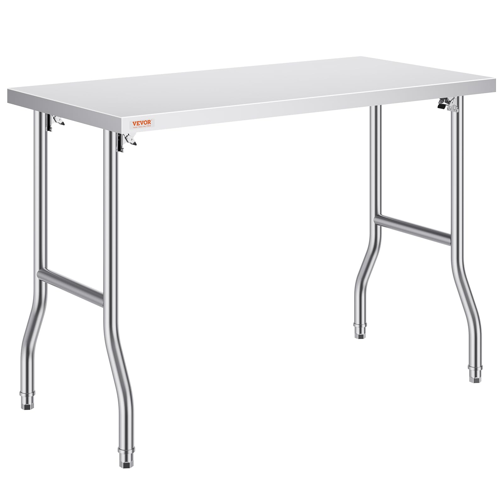 Mesa De Trabajo Vevor Commercial 121,92 X 60,96 Cm De Acero Inoxidable - Venta Internacional.