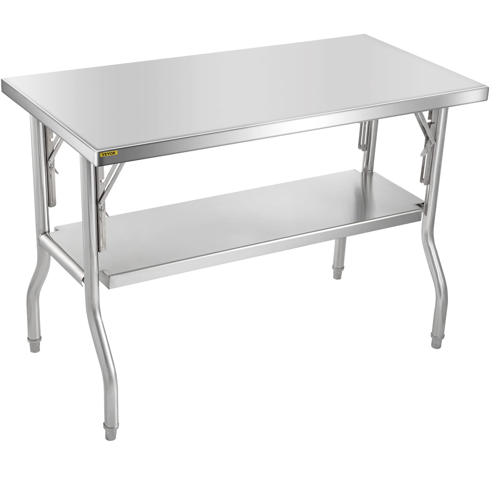 Mesa De Trabajo Comercial Vevor 122 X 61 Cm, Acero Inoxidable - Venta Internacional.