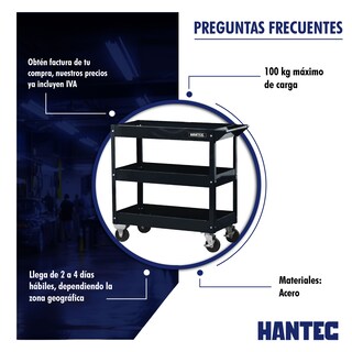 Foto 2 | Carro de Servicio Hantec HNTM980 color Negro