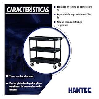 Foto 4 | Carro de Servicio Hantec HNTM980 color Negro
