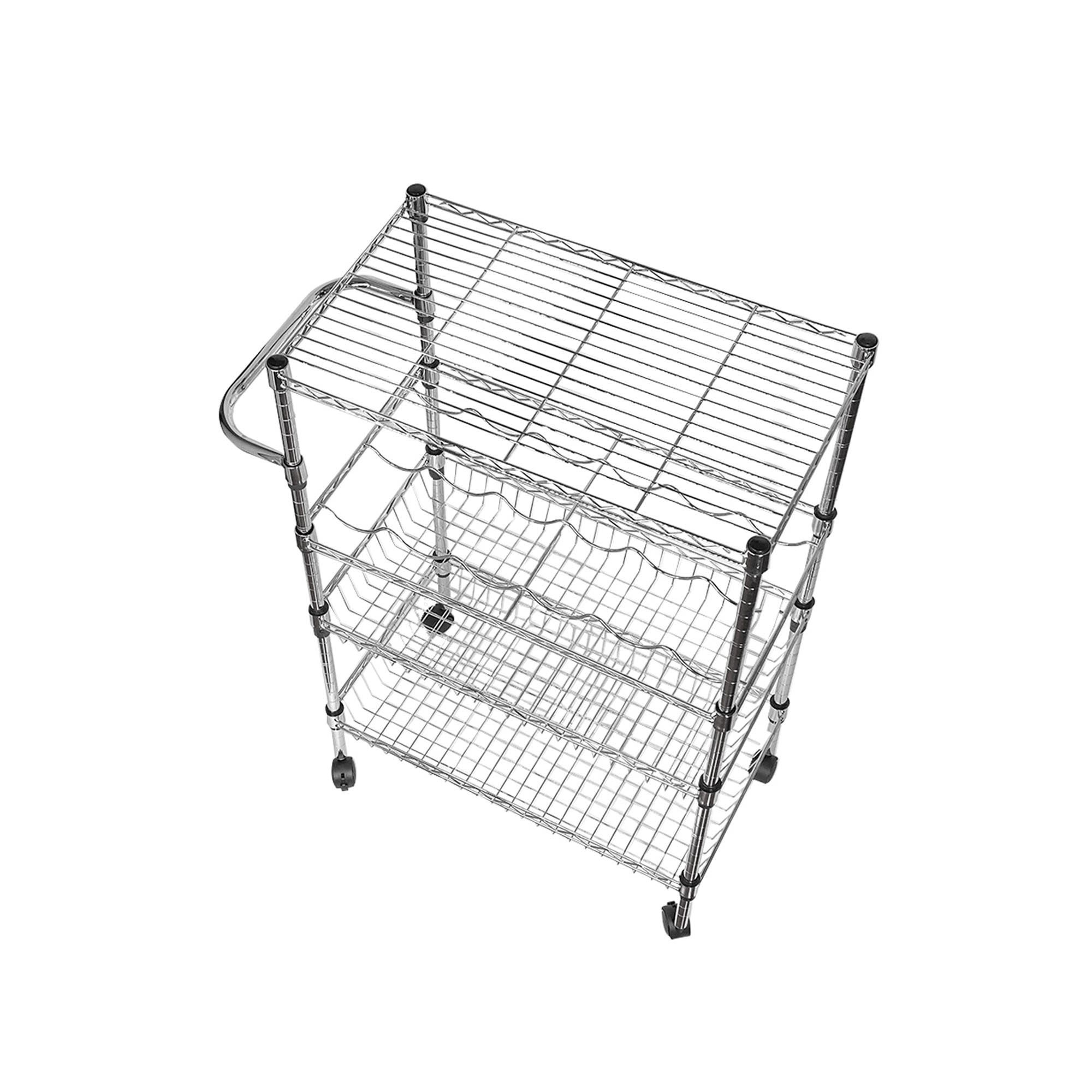 Foto 3 pulgar | Carrito de Cocina Reimart WK-23 color Plata Multiuso de Acero 4 Niveles 60 X 34 X 93 CM