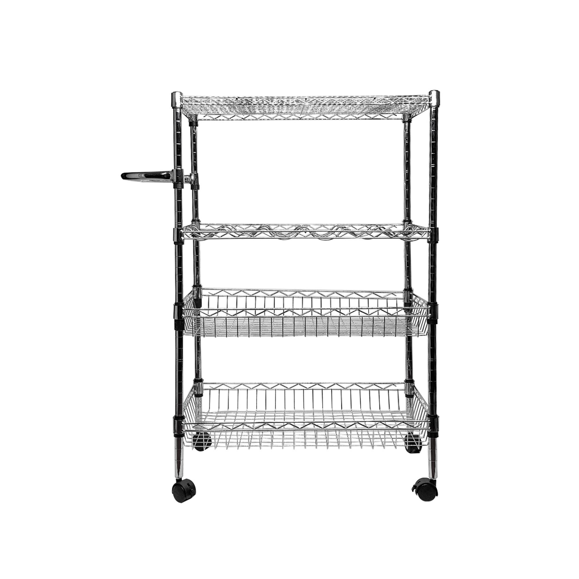 Foto 4 pulgar | Carrito de Cocina Reimart WK-23 color Plata Multiuso de Acero 4 Niveles 60 X 34 X 93 CM