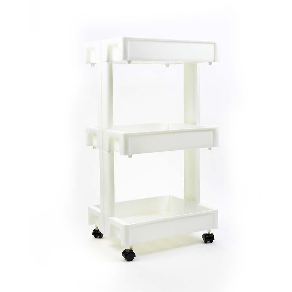 Foto 1 | Carrito Organizador de 3 Niveles con Ruedas Good & Good color Blanco