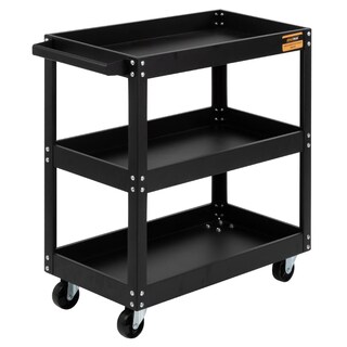 Foto 1 | Carrito de Servicio Kingsman Negro 3 Niveles 120 kg Multiusos Organizador