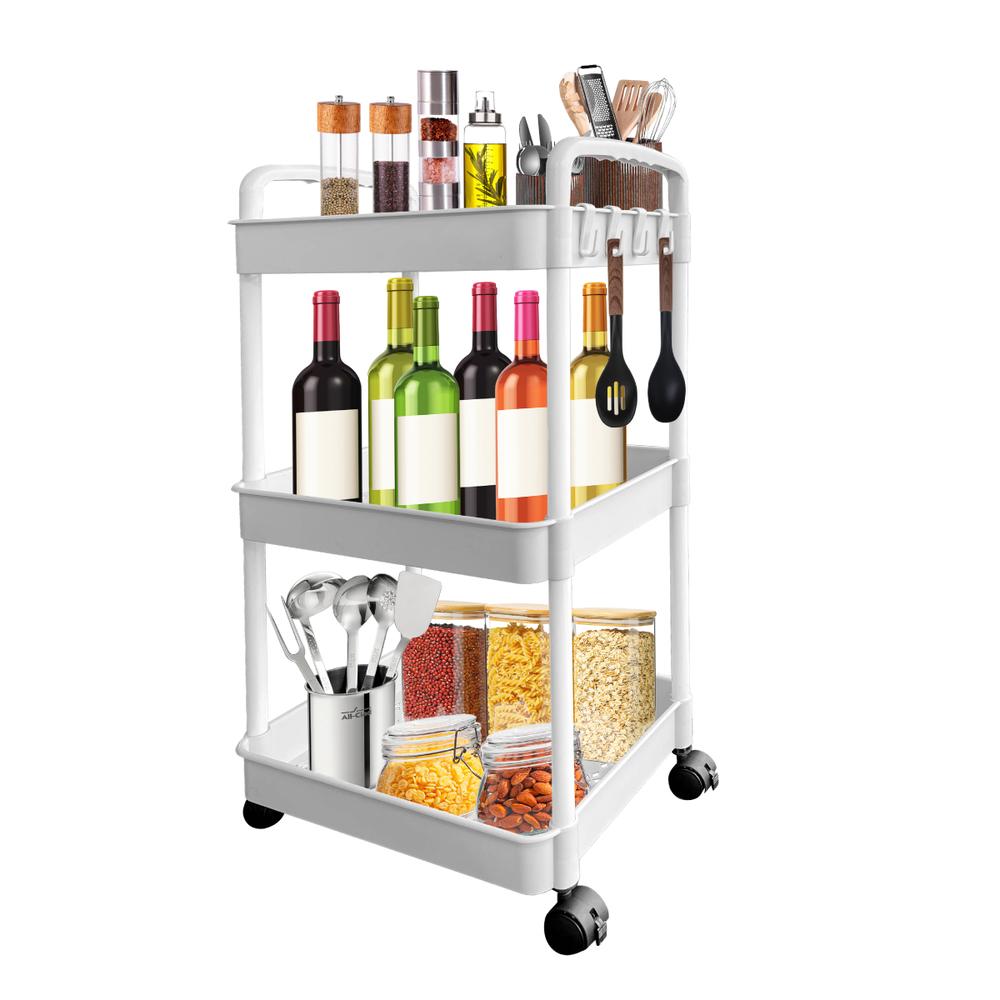 Carrito Auxiliar Organizador Lumo Multiusos 360 Cocina Baño