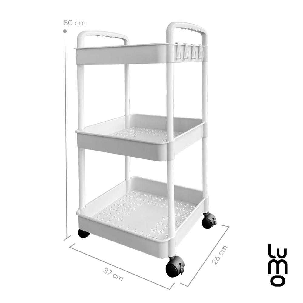 Foto 3 pulgar | Carrito Auxiliar Organizador Lumo Multiusos 360 Cocina Baño