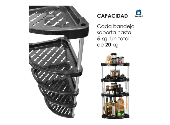 Foto 5 pulgar | Organizador Esquinero Xtellar de Plástico 5 Niveles