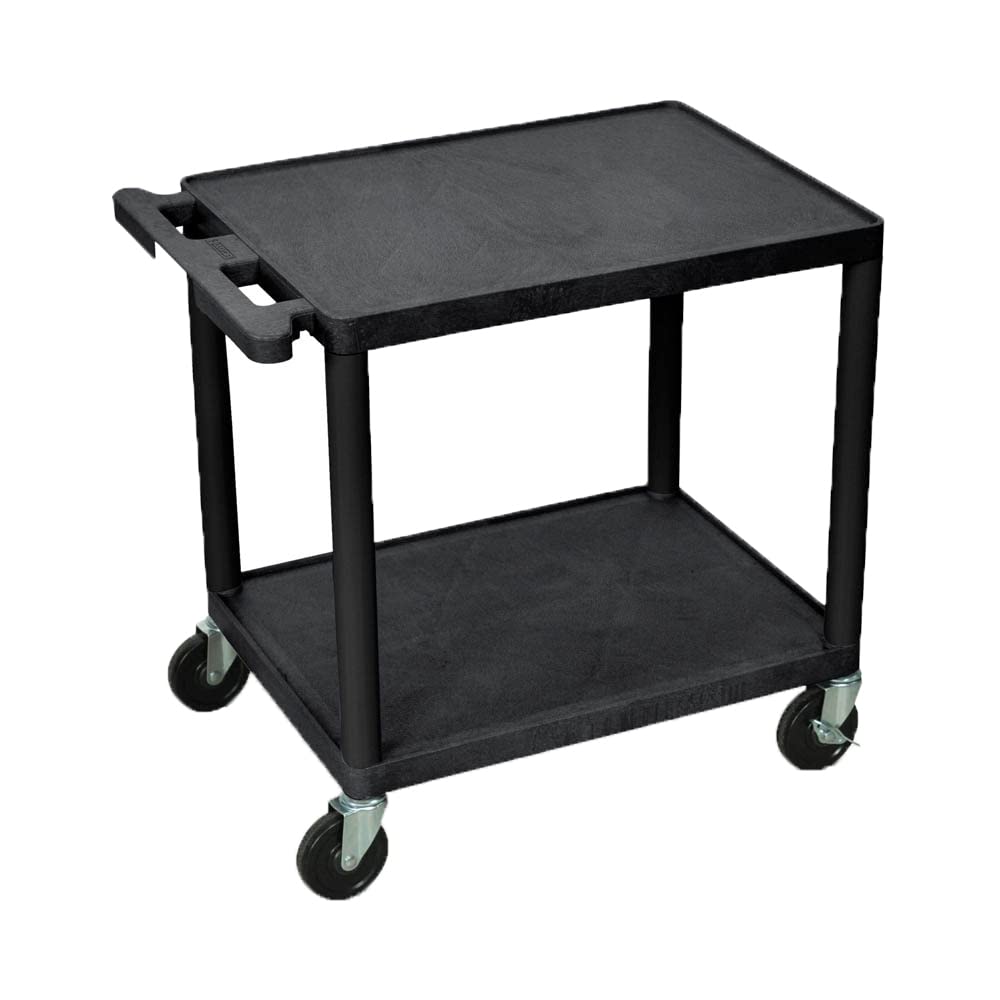Foto 2 pulgar | Av Cart Luxor Lp26-b 26h Con 2 Estantes De 136 Kg De Capacidad, Color Negro - Venta Internacional.