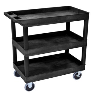 Foto 1 | Carrito Utilitario Luxor Ec111hd-b Con 3 Estantes, Capacidad De 500 Libras - Venta Internacional.