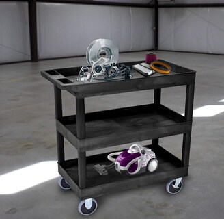Foto 4 | Carrito Utilitario Luxor Ec111hd-b Con 3 Estantes, Capacidad De 500 Libras - Venta Internacional.