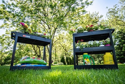 Foto 5 | Carrito De Almacenamiento Luxor Tub 32 X 18, 2 Estantes Con Capacidad De 400 Libras, Color Negro - Venta Internacional.