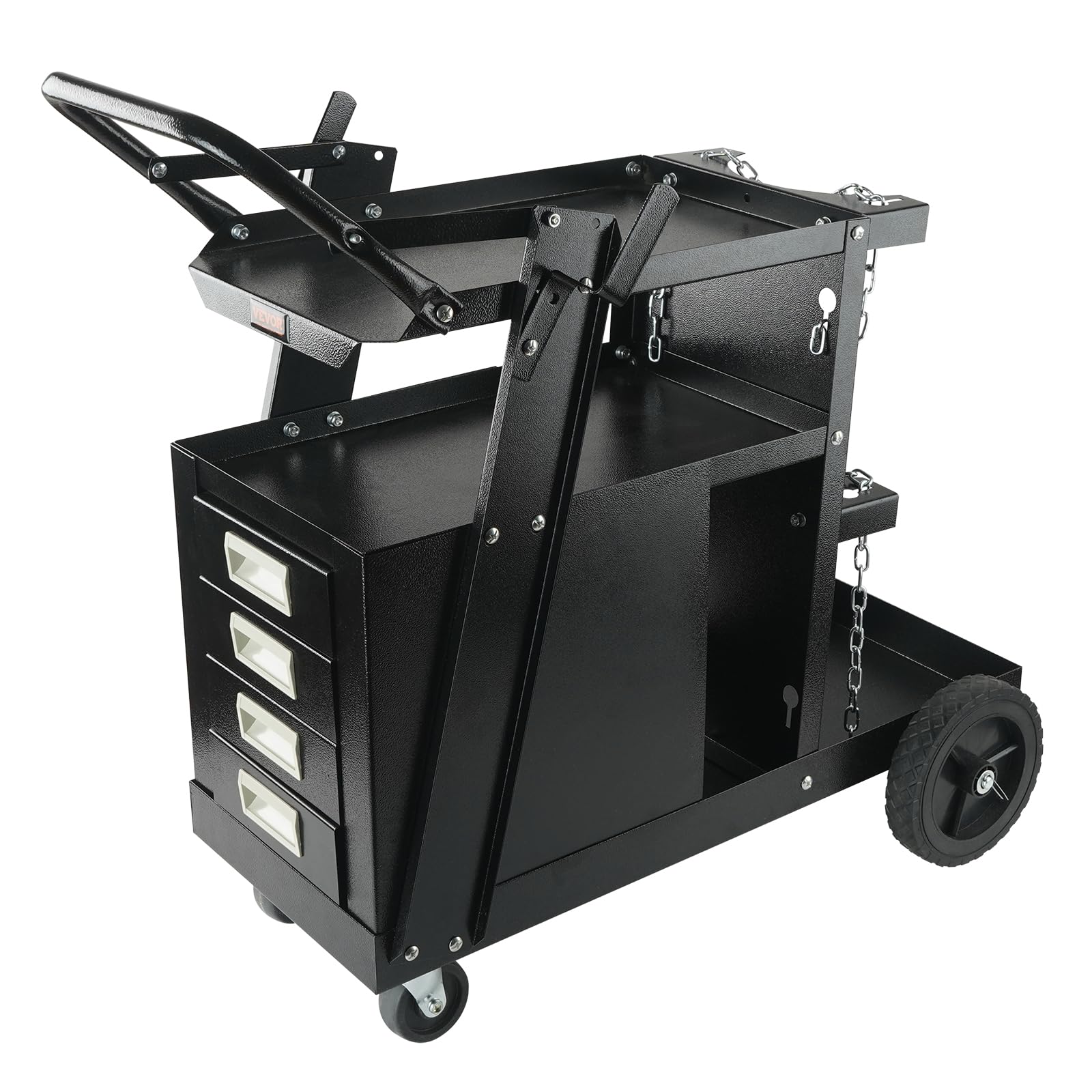 Carrito De Soldadura Vevor De 2 Niveles, 4 Cajones, 120 Kg De Capacidad Con Ruedas - Venta Internacional.